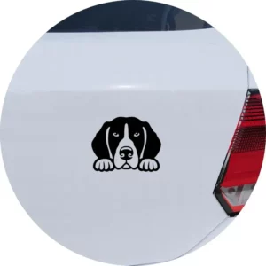 Adesivo Carro Moto Vidro Cachorro Raça Beagle Espiando