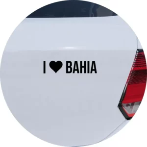 Adesivo De Carro Eu Amo Bahia - I Love Ba