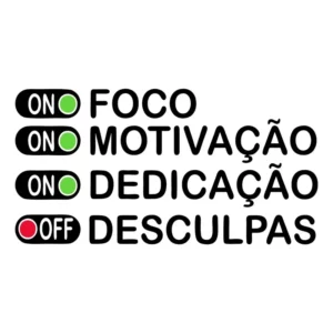 Adesivo Frase Motivacional Preto Fosco 71cm Parede Geladeira Foscauto