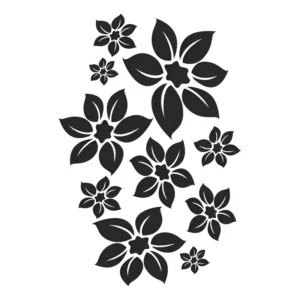 Adesivo De Parede Preto Fosco Foscauto Floral Arabesco 036 Decoração