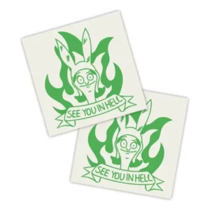 Adesivos P/ Carro 2 Unidaes Verde See You In Hell