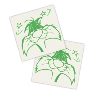 Adesivos P/ Carro 2 Unidaes Verde Sylvester Surpreso