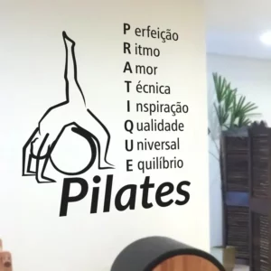 Adesivo De Parede Decorativo Frase Pratique Pilates