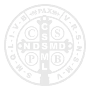 Adesivo Medalha De São Bento Decorativo De Parede 65 X 65 Cm Cor Branco Fosco