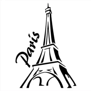 Adesivo Decorativo Paris Torre Eiffel Parede Geladeira Box