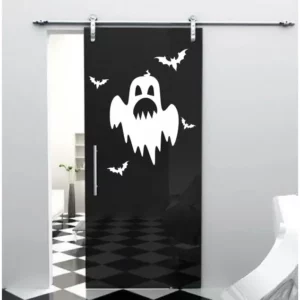Adesivo Parede Halloween Fantasma Morcego Porta Vitrine