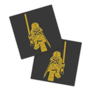 Adesivos P/ Carro 2 Unidaes Amarelo Vader Desenho