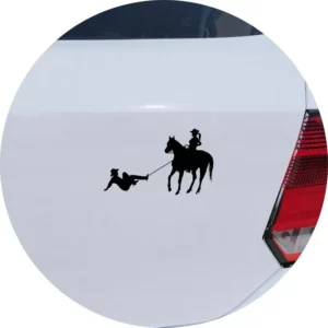 Adesivo De Carro Cowgirl Bruta No Laço