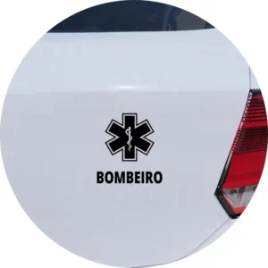 Adesivo Carro Moto Vidro Símbolo Bombeiro Profissão