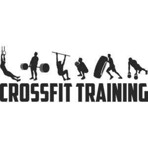 Adesivo Parede Crossfit Training Academia - 120cm X 45cm