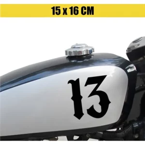 Adesivo Para Moto Capacete - Número 13