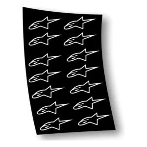 Alpinestar Revenda Branco 11x6 14 Unidades