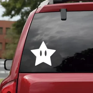 Conjunto De Adesivos P/ Carro - Estrela Mario Game Arte