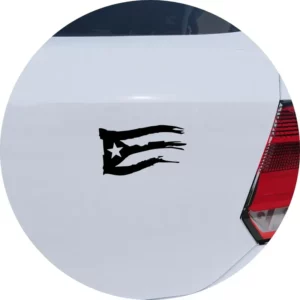 Adesivo De Carro Cuba E Porto Rico Bandeira