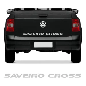Adesivo Tampa Traseira Saveiro Cross G5 2011 2012 2013 Prata