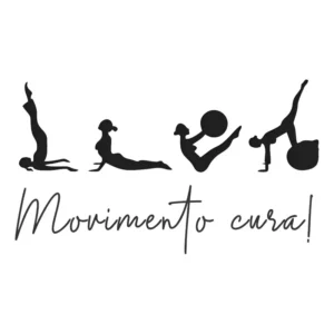 Adesivo de Parede Infinita Decor Pilates Preto 2m x 1.14m Reutilizável