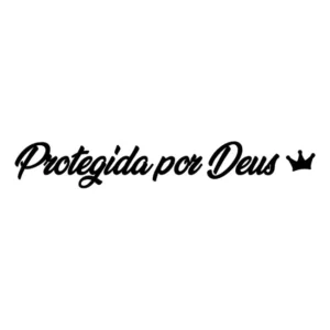 Adesivos Protegida Por Deus Carro Moto 18 X 2,8 Cm