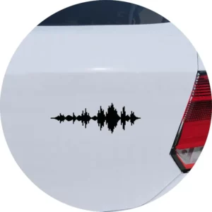 Adesivo Carro Moto Vidro Música Frequência Sonora