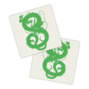 Adesivos P/ Carro 2 Unidaes Verde Shenlong Dragão