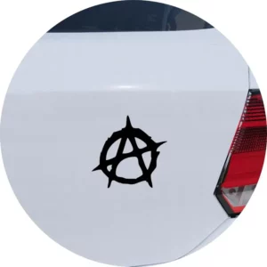 Adesivo Carro Moto Vidro Anarquia Símbolo