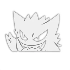 Adesivo Gengar Pokémon Anime - Capacete Moto Notebook Carro