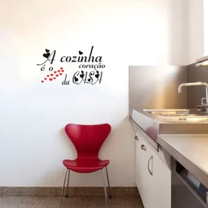 Adesivo Decorativo Parede A Cozinha É O Coração Da Casa