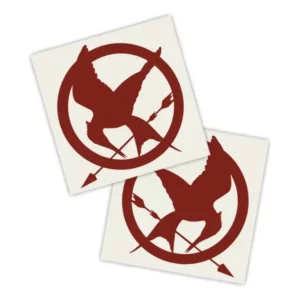 Adesivos P/ Carro 2 Unidaes Vermelho Tordo Simbolo