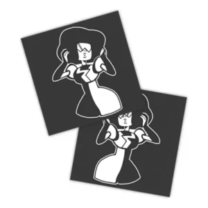 Adesivos P/ Carro 2 Unidaes Branco Steven Universe R$ 49, 90 10% OFF levando 3 Frete grátis Frete grátis