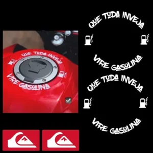 2 Adesivos Tampa Combustivel Moto Que Toda Inveja Vire Gas