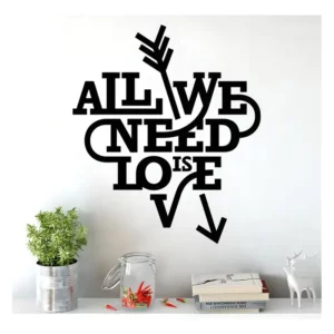 Adesivo Decorativo De Parede Decore Frase51 Preto 58x67cm Sala Quarto