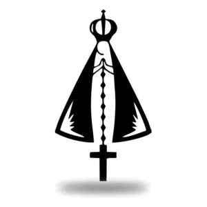 Adesivo Nossa Senhora Aparecida Carro 12 X 6 Cm