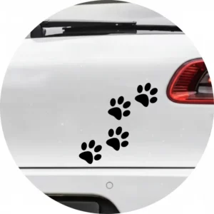 Adesivo Pegadas De Patas De Gato Ou Cachorro Carro Moto