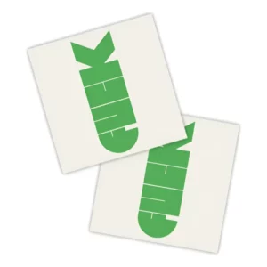 Adesivos P/ Carro 2 Unidaes Verde Shake Junt Adesivo