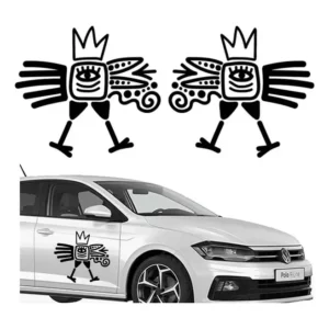Adesivo Porta Carro 2 Unidades - Pássaro Antigo Maia