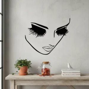 Adesivo Decorativo De Parede Manicure Designer De Cílios