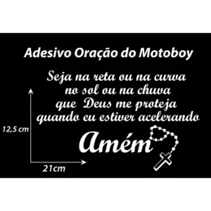 Adesivo Oração Do Motoboy
