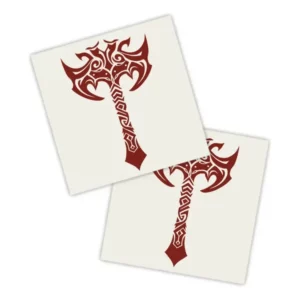 Adesivos P/ Carro 2 Unidaes Vermelho Machado Tribal R$ 49, 90 10% OFF levando 3 Frete grátis Frete grátis