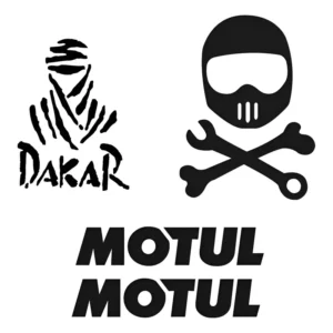 4 Adesivos Rally Dakar Motul Em Vinil Premium