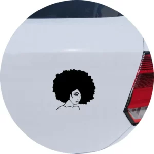 Adesivo Carro Moto Vidro Mulher Cabelo Black Power