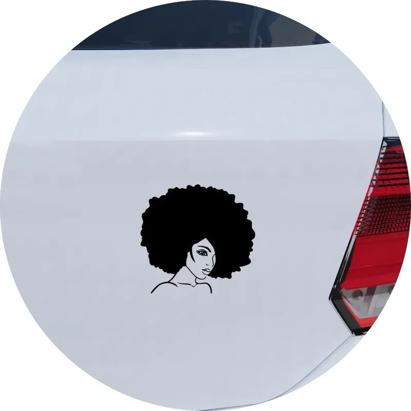 Adesivo Carro Moto Vidro Mulher Cabelo Black Power