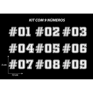 Adesivos De Números P/carro E Motos Com #