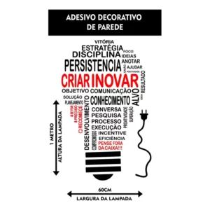Adesivo De Parede Corporativa Ideias Criativas Motivacionais