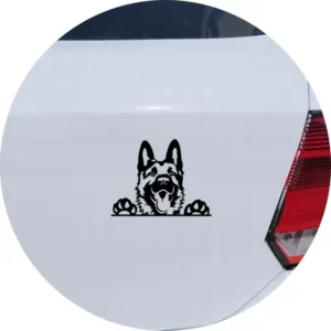 Adesivo Carro Moto Vidro Cachorro Pastor Alemão Espiando