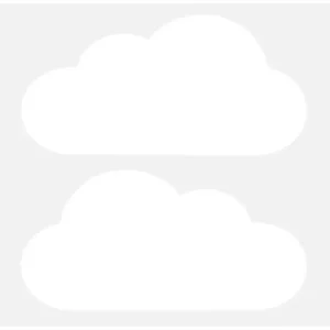 Adesivo De Parede Quarto Nuvens Infantil Kit 2 Nuvens Grande Cor Branco