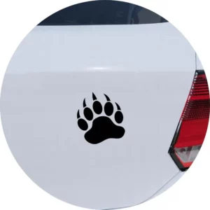Adesivo Para Carro Pegada De Pata De Urso Pardo