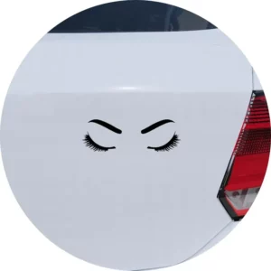 Adesivo Carro Moto Vidro Beleza Sobrancelha Cílios Olhos