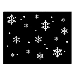 Adesivo Natal Frio Flocos De Neve Natal Vitrine 26 Unidades