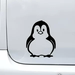 Conjunto De Adesivos P/ Carro - Pinguim Gordinho Arte