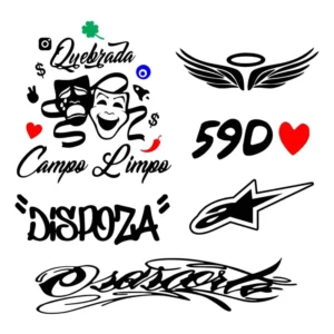 Kit 6 Adesivos Osascorte Asa Dispoza Alpinestars Moto
