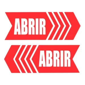 Adesivo Seta Segurança Cuidado Porta Vidro Deslizante 40x12